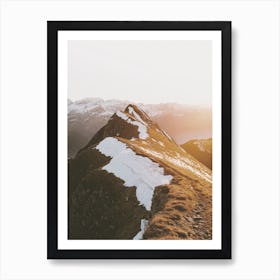 Sunny Winter Hike Art Print