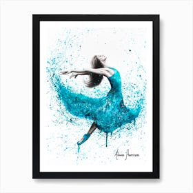 Turquoise Rain Dancer Art Print