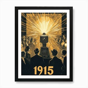 Aihrgdesign A Nostalgic Poster For An Early 1915 Cinema Scree 784a0eb9 4870 4ed2 84ee 650e43f89062 1 Art Print