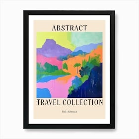 Abstract Travel Collection Poster Bali Indonesia 1 Art Print