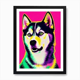 Siberian Husky Andy Warhol Style Dog Art Print