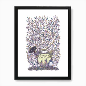 Totoro Magic Seeds Art Print