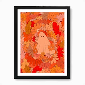 A Ghost Of Orange Art Print