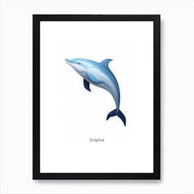 Dolphin Kids Animal Poster Art Print