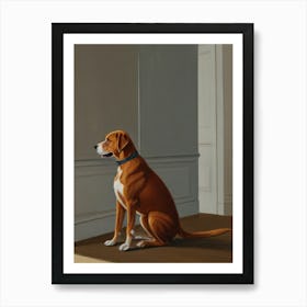 Dog In The Room Art Print