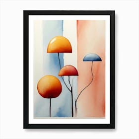 Mushroom Painting Art Print