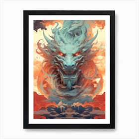 Dragon Head 1 Art Print