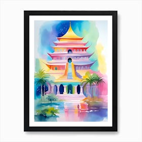 Asian Temple Art Print