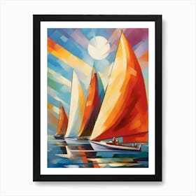 Sailboats Art Print