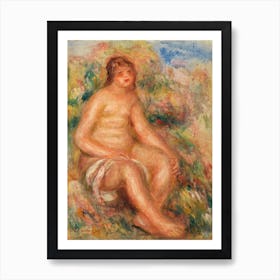 Bather, Pierre Auguste Renoir Poster