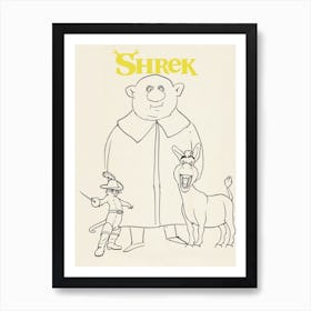 Shrek Art Print