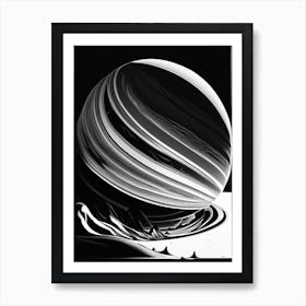 Jupiter Noir Comic Space Art Print