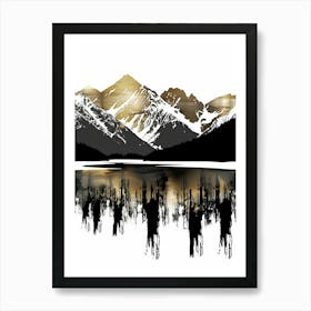 Saskatchewan Mountains Art Print