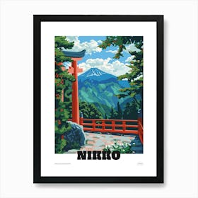 Nikko Japan 4 Colourful Travel Poster Art Print