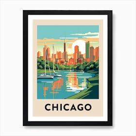 Chicago Travel Poster 6 Art Print