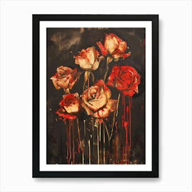 Blood Roses Art Print