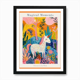 Unicorn In The Wild Fauvism Inspired Poster Art Print