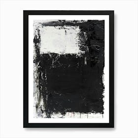 Black And White Abstract Painting 29 Art Print