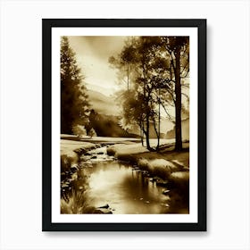 Sepia 8 Art Print