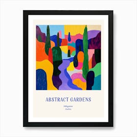 Colourful Gardens Volksgarten Austria 1 Blue Poster Art Print