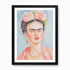 Frida In Pink Dress Poster