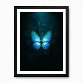 Blue Butterfly 5 Art Print