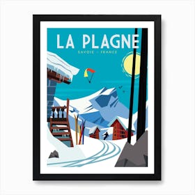 La Plagne Poster Art Print
