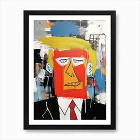 Donald Trump 2, Basquiat style Art Print