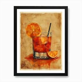 Aperol Spritz Orange 98 Art Print