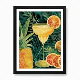 Art Deco Piña Colada 2 Art Print