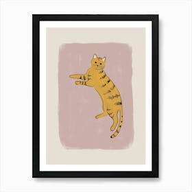 Yellow Cat Art Print