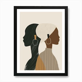 Portrait Of African Women Art Print