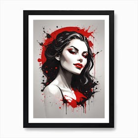 Vampire Beauty Art Print