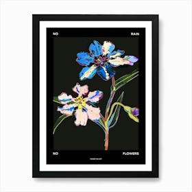 No Rain No Flowers Poster Forget Me Not 6 Art Print