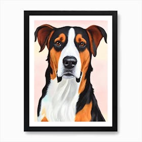 Treeing Walker Coonhound Watercolour Dog Art Print