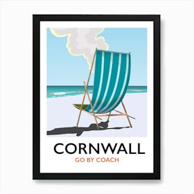 Cornwall Go By Coach Poster