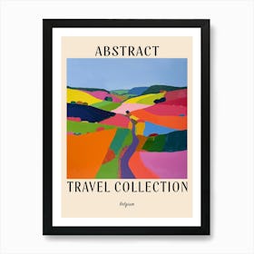 Abstract Travel Collection Poster Belgium 3 Art Print