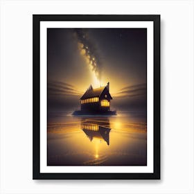 House In The Water Art Print
