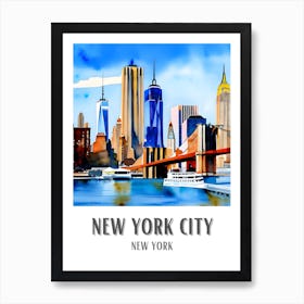 New York City Colorful 3 Art Print