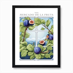 Mercado De La Fruta Figs Illustration 1 Poster Art Print