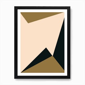 Minimal Abstract Triangle Art Print