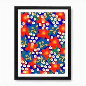 Red Flowers Art Print