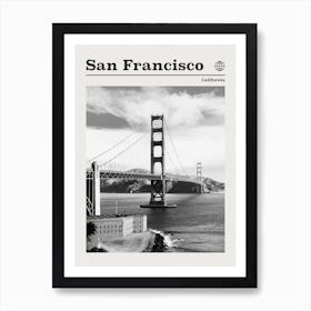 San Francisco California Black And White Art Print