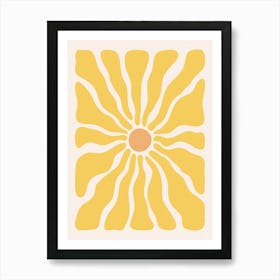 Yellow Sun Art Print