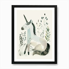 Charming Nursery Kids Animals Pony 1 Art Print