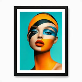 Geometric Portrait 0011 Geometric Portrait 0013 Geo Face 1 16 Art Print