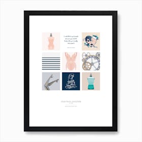 Gaultier 9 Square Art Print