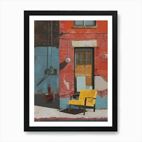 Yellow Chair Art Print