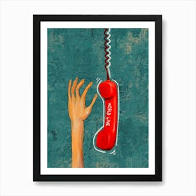 Call Me Art Print