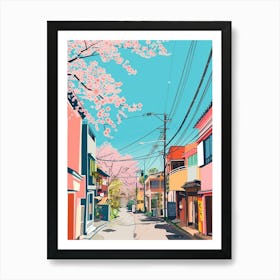 Harajuku Tokyo Colourful Illustration Art Print